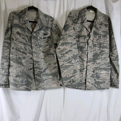 US Air Force ABU Camouflage Uniform Lot Jacket Pants Military Digital Camo
