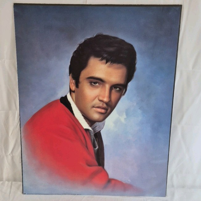 Elvis Presley Poster  Vintage Style Portrait Wall Art