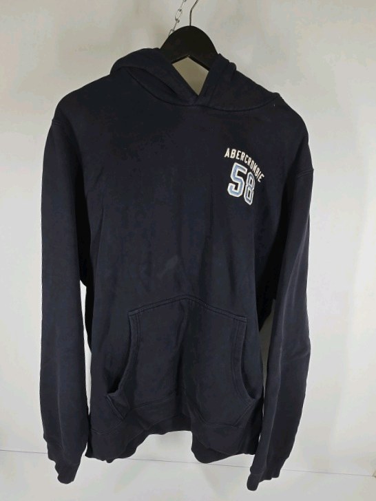 Abercrombie & Fitch Hoodie Mens XL Gray Pullover Sweatshirt Logo 58