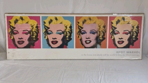 Andy Warhol Marilyn Monroe Poster  Pop Art Portrait Print