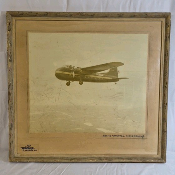 Warair Vintage Airplane Print  Reston Airporter Aviation Wall Art