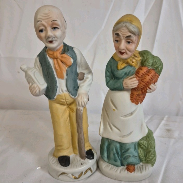 Flamino Ceramic Figurines Man Woman Pair
