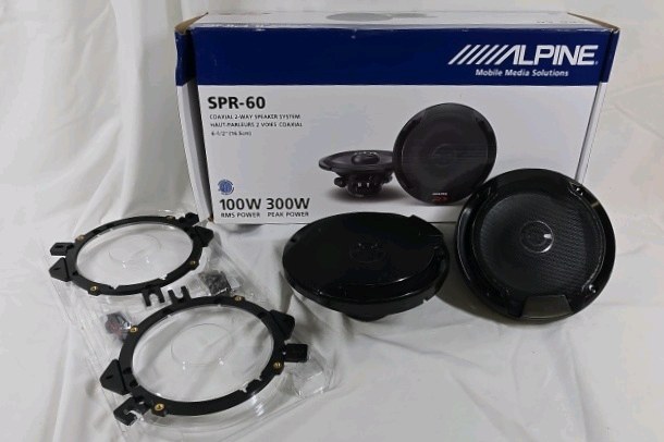 Alpine SPR-60 6.5 Coaxial 2 Way Car Speakers 300W