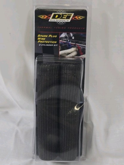 DEI Spark Plug Wire Protection Kit Black 8 Cylinder Heat Sleeves