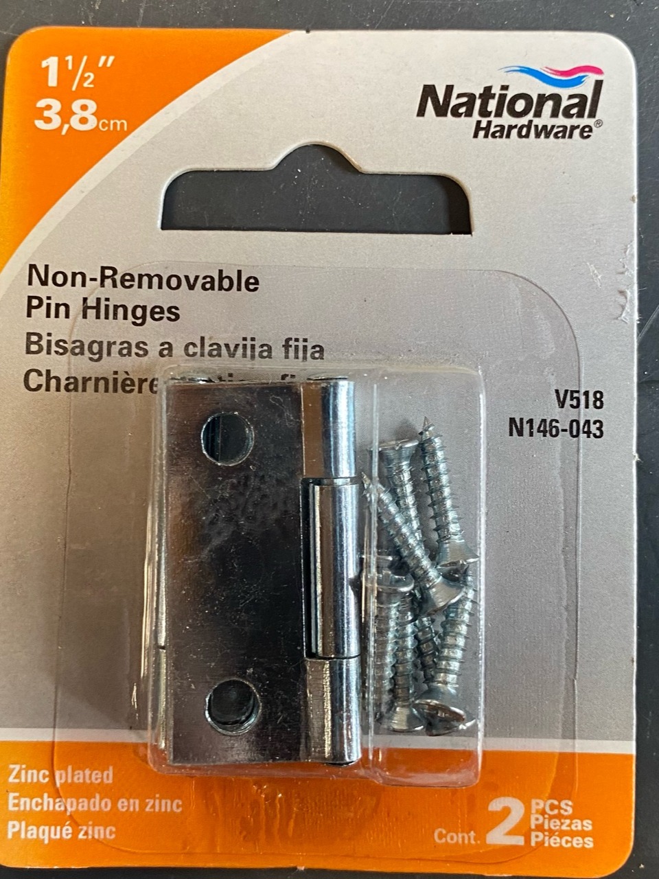 new in the box hinges