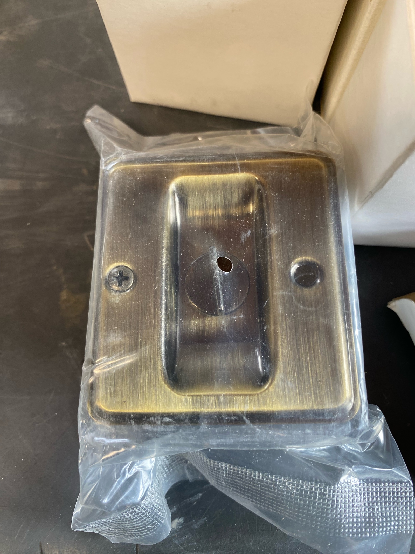 antique brass pocket door latch