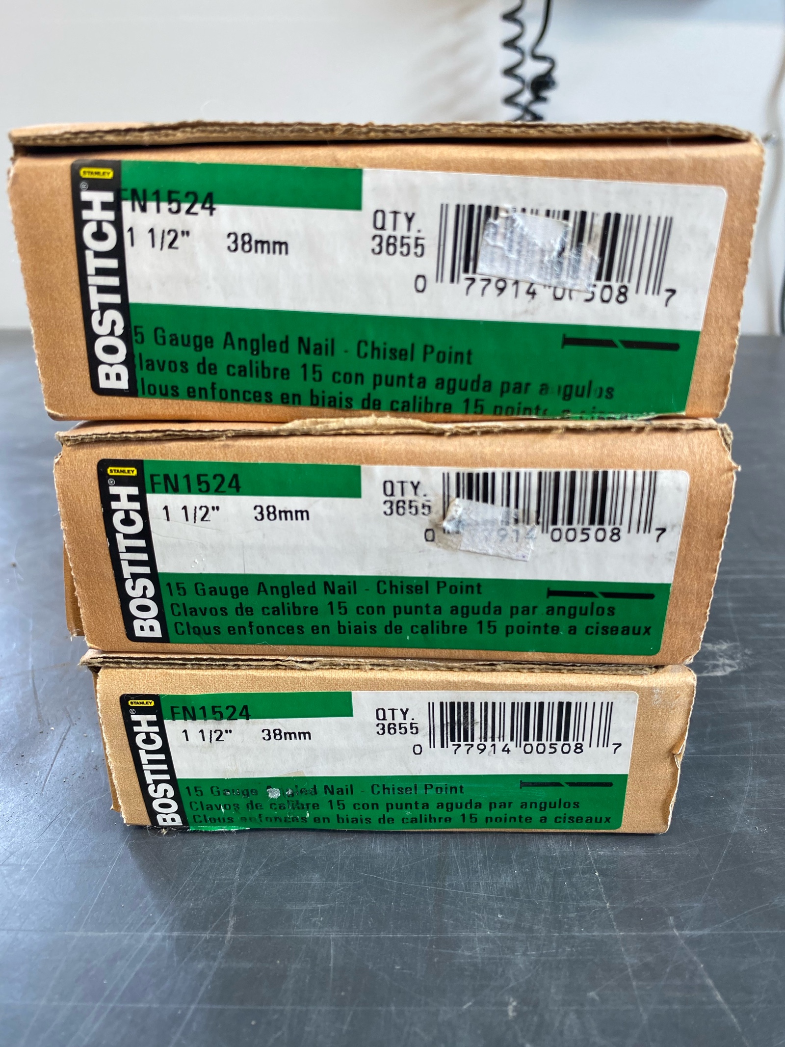 15ga  angled finish nails