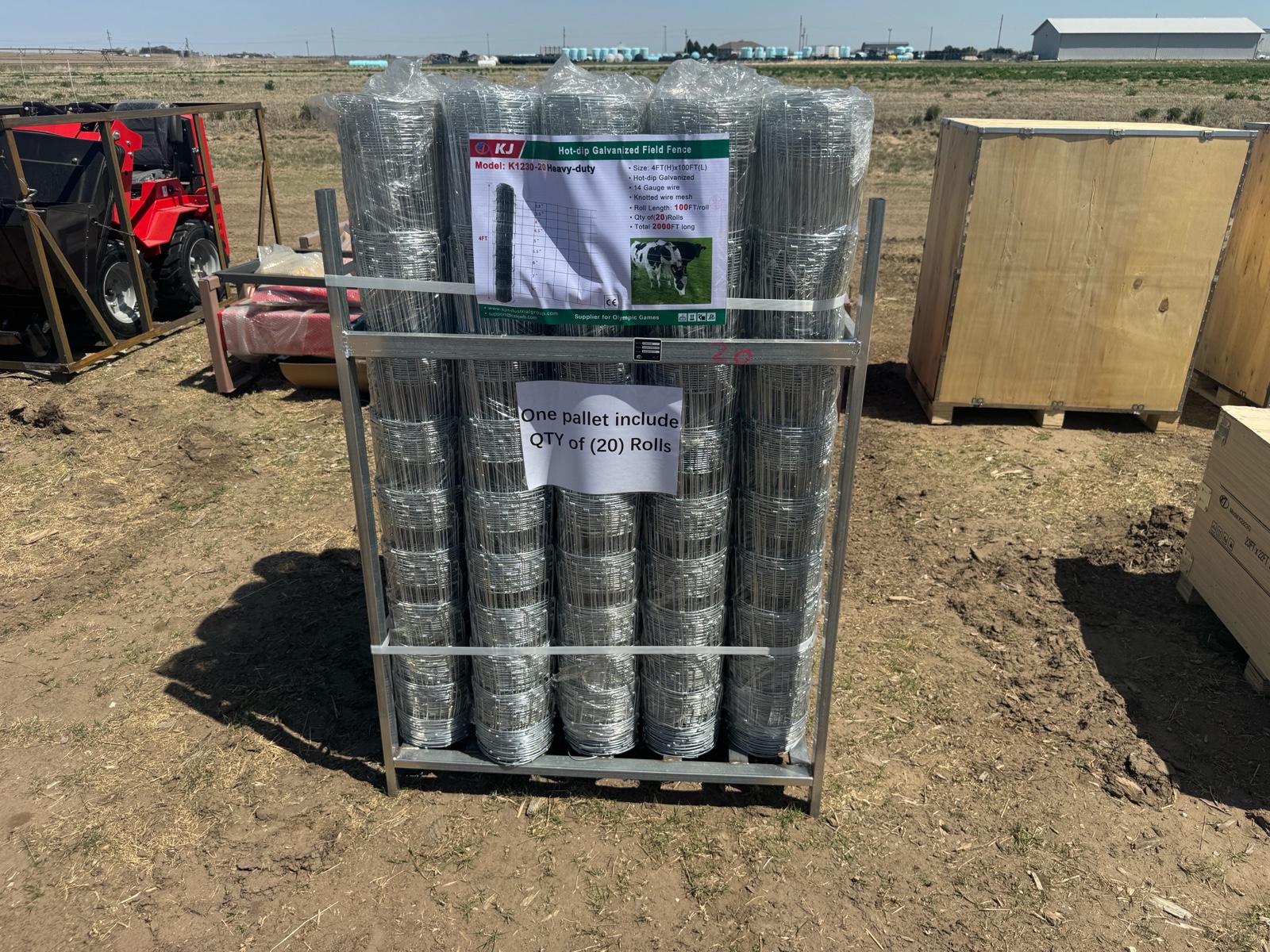 2026 K1230 Unused Hot-dip Galvanized Field Fence