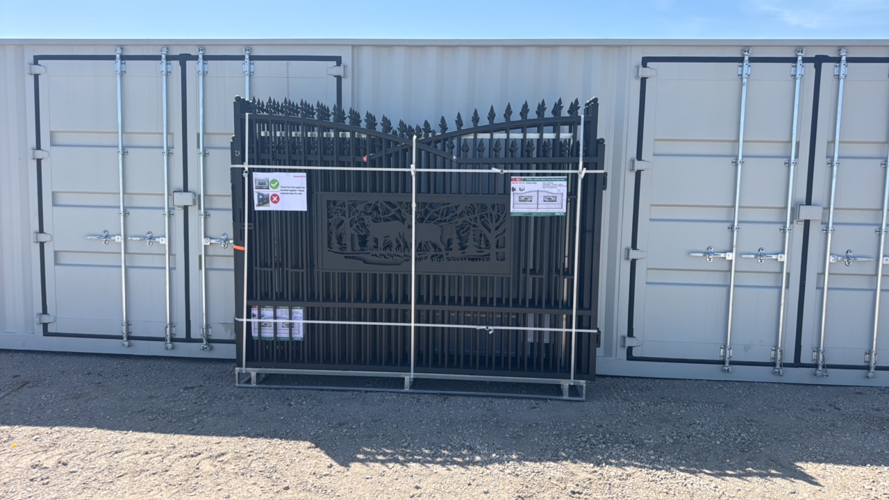 2026 K0720 Unused 7FT(H)x20FT(L) Metal Farm Driveway Gate