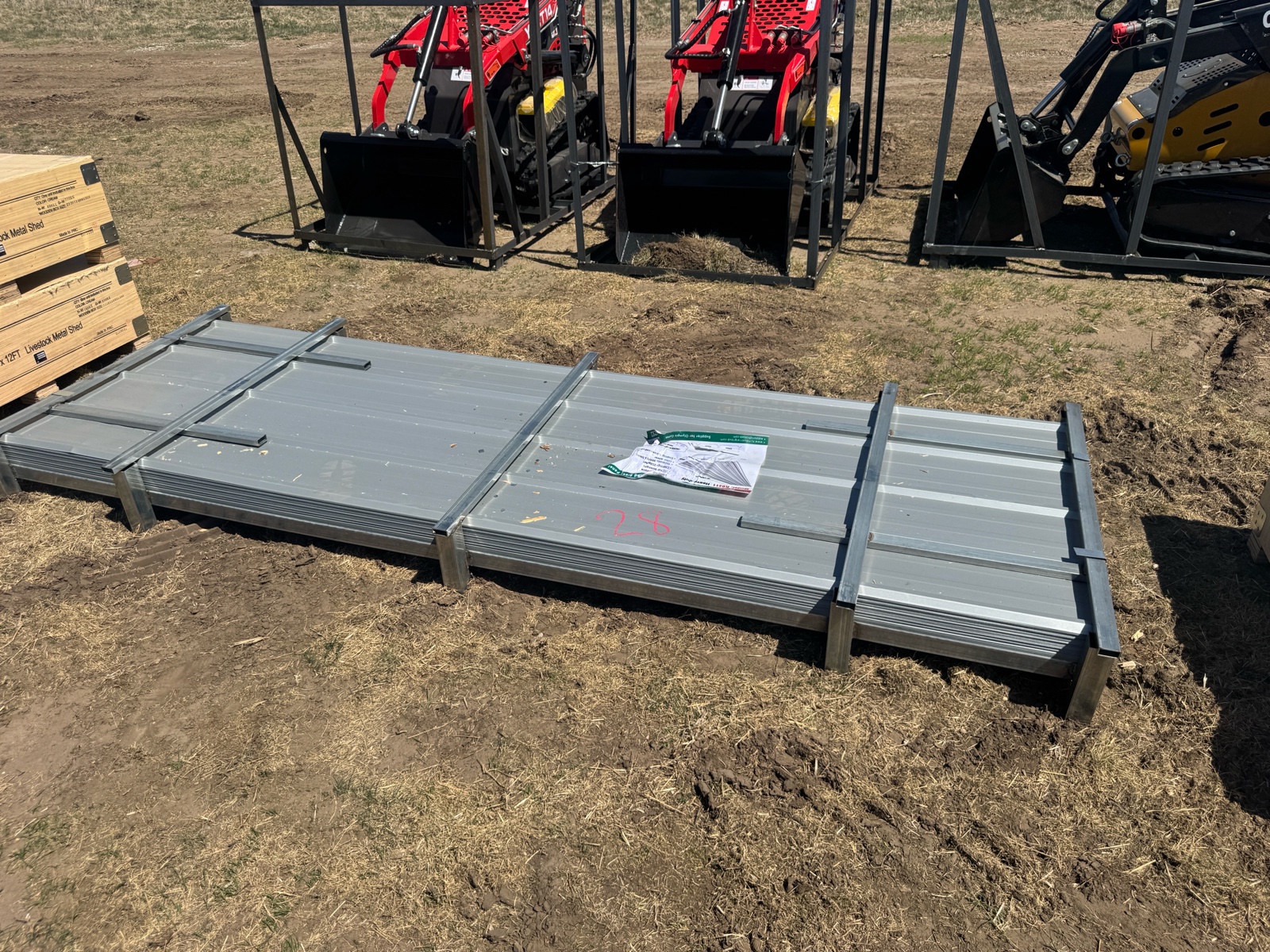 2026 K0311 Unused 10FT Long Galvalume Corrugated Steel Panel