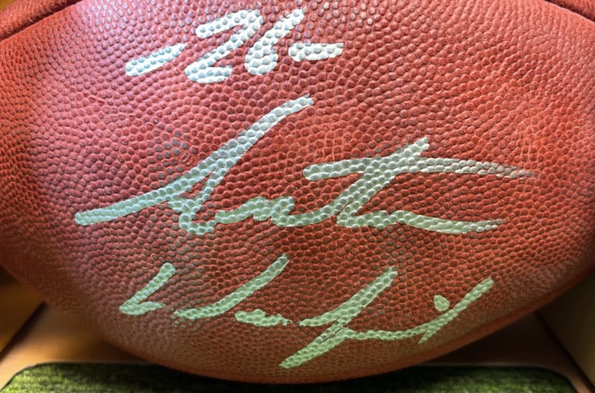 Antoine Winfield Minnesota Vikings Autographed NFL Wilson Football- Sharp Piece