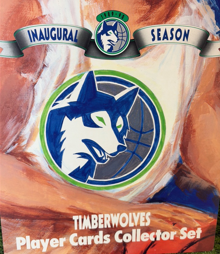 1989-90 Minnesota Timberwolves Inaugural Season Card Collecting Folder