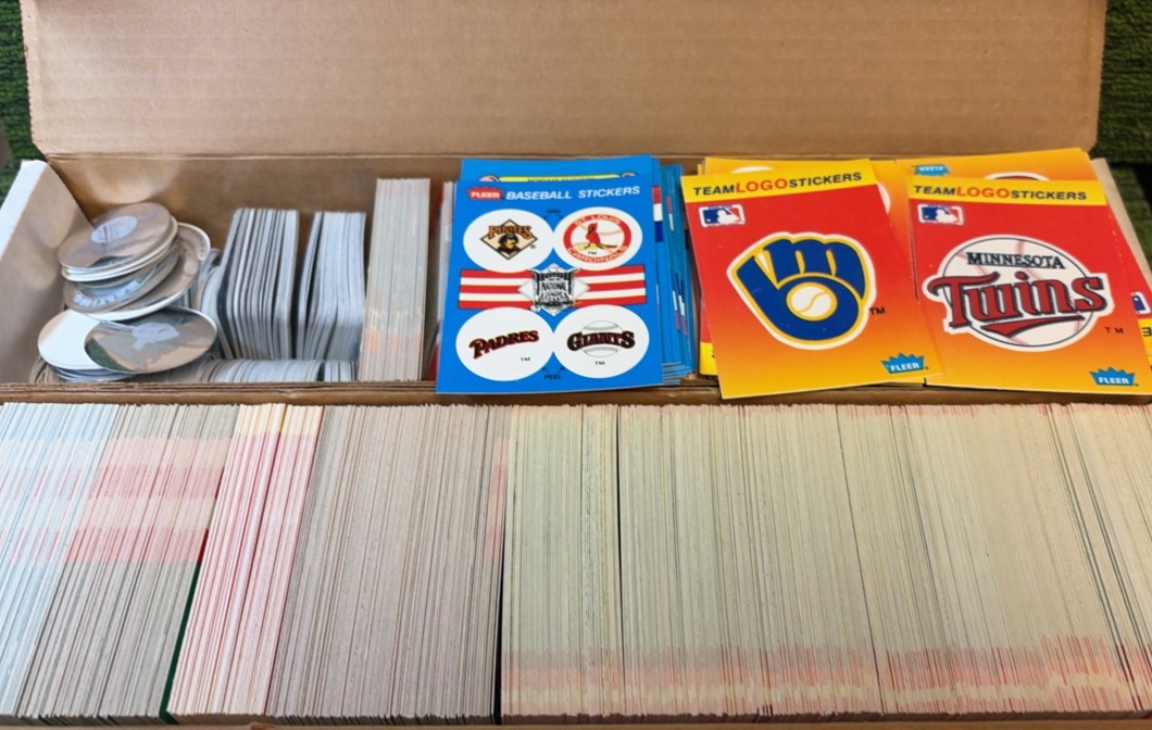 Huge Sports Sticker Lot Two, 800 Count boxes FULL of stickers