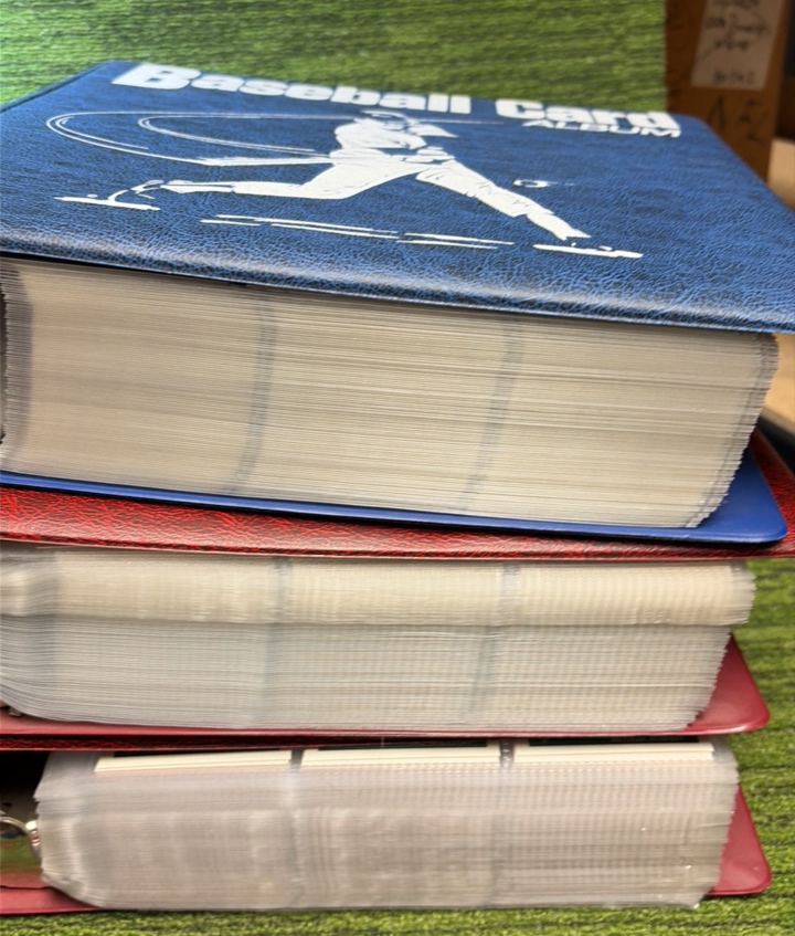 Three Large Books of 1991,92,93 Topps Baseball Mixed Lot in Binders, 3 Large Books Total