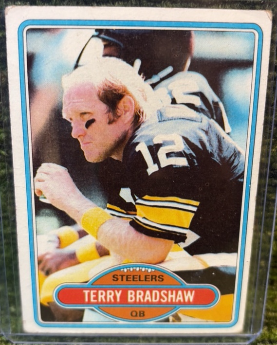 1980 Topps # 200 Terry Bradshaw Football Card, Steelers