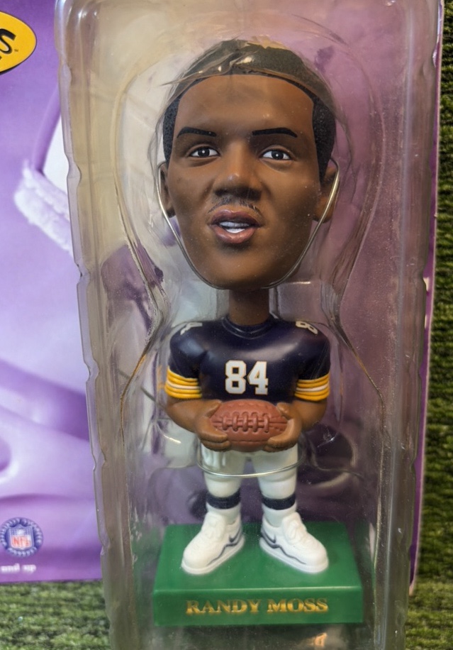 Randy Moss Minnesota Vikings 2000 Special Edition Bobbin Bobbers Bobblehead Sealed