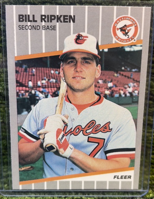 BILL RIPKEN 1989 Fleer BLACK BOX VARIATION Baseball Card #616 Classic Card