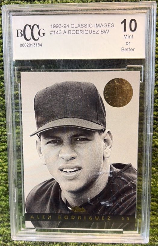 1993 Classic Images Alex Rodriguez #143 A-ROD ROOKIE RC MINT OR BETTER 10 BCCG