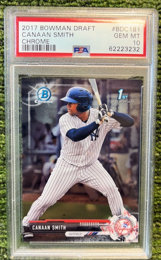 2017 Bowman Chrome Draft Canaan Smith Prospect # Bdc181 PSA 10 Yankees
