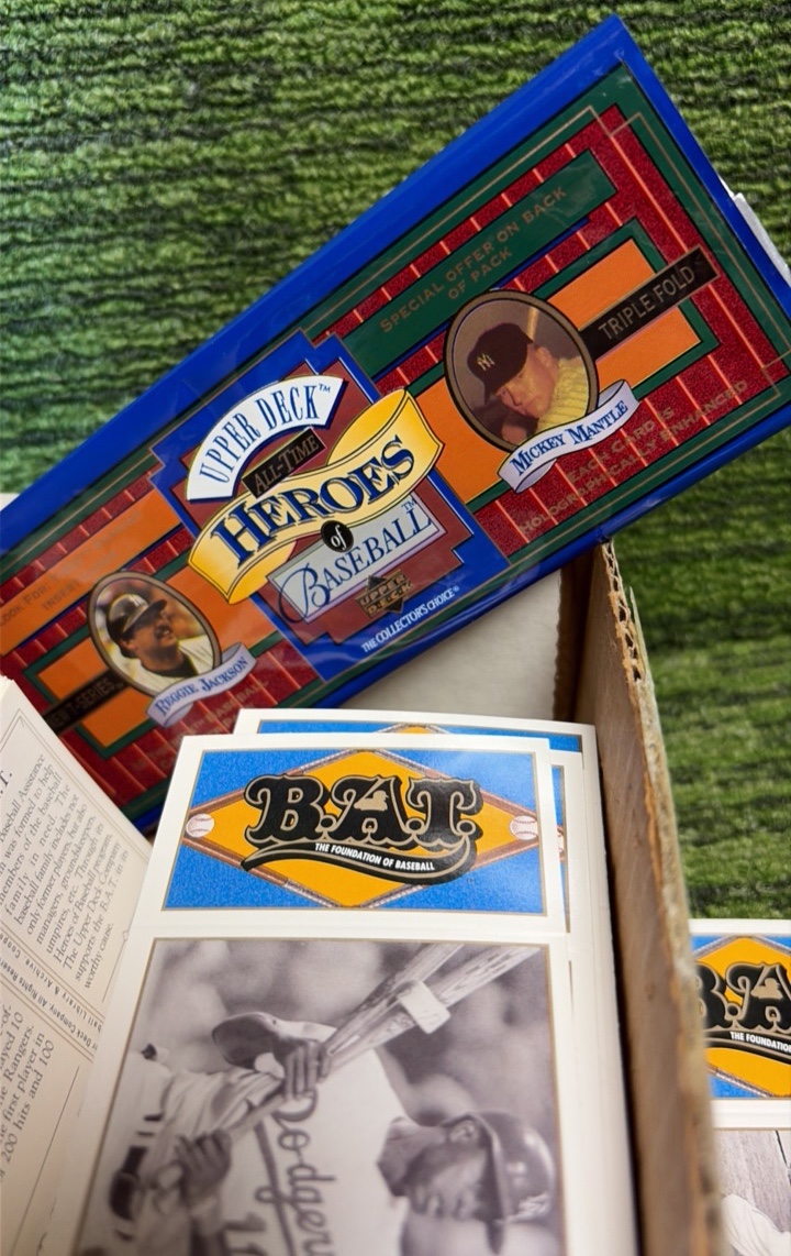 1993 UPPER DECK HEROES OF BASEBALL  Triple Fold Cards Box Full of Singles MLB