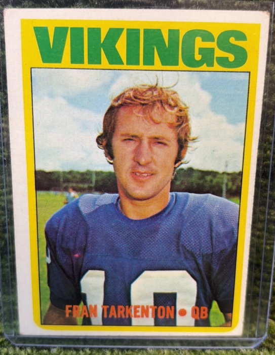 1972 Topps Fran Tarkenton Card #225 NM Minnesota Vikings HOF