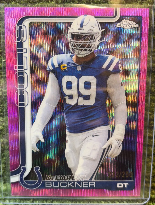 2025 Topps Chrome - DeForest Buckner - Pink Wave Refractor 250 - COLTS