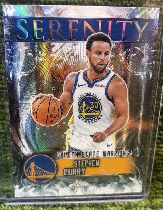 2025-26 Topps Chrome Basketball Stephen Curry Serenity Refractor #SY-3