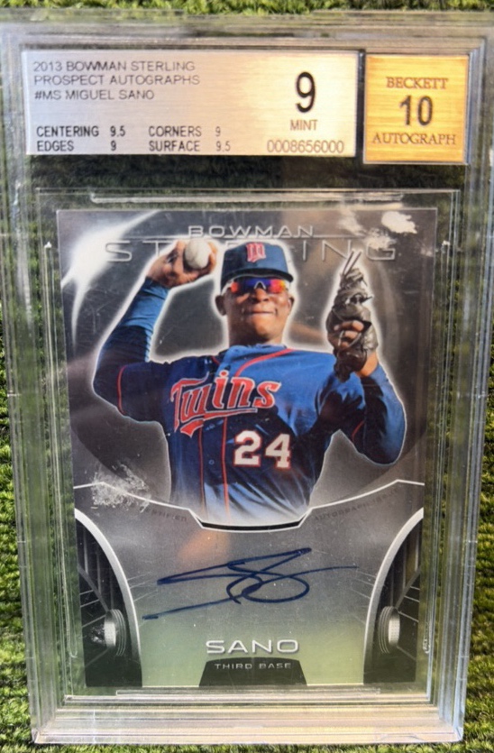 2013 Bowman Sterling BGS 910 Mint Miguel Sano Minnesota Minnesota Twins