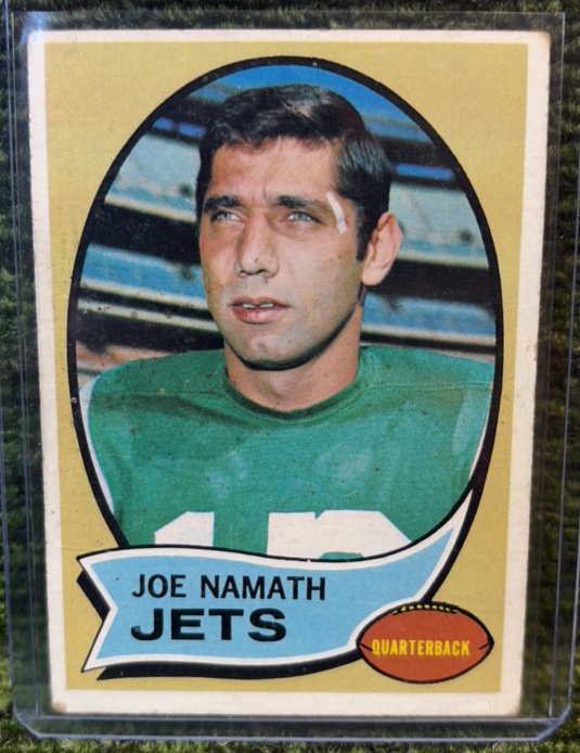 1970 Topps Joe Namath Jets #150 AFL-NFL Football Card VINTAGE