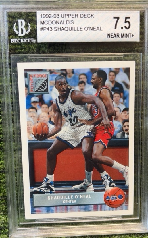 1992-93 Upper Deck McDonalds #P43 Shaquille ONeal BGS 7.5 Rookie Orlando Magic