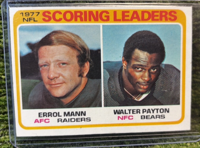 Topps 1978 Football Scoring Leaders 1977 Walter Payton #334 HOF A Great Addition