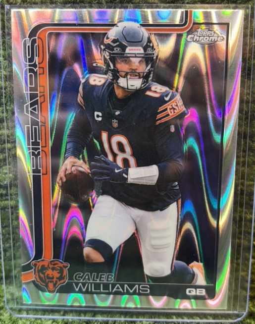 2025 Topps Chrome Football Caleb Williams Raywave Refractor #52 - Chicago Bears