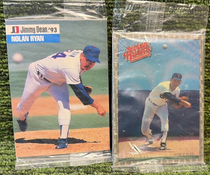 1993 Jimmy Dean MLB Baseball Packs - Nolan Ryan, 1993 Triad Whataburger Nolan Ryan Baseball Card Sealed
