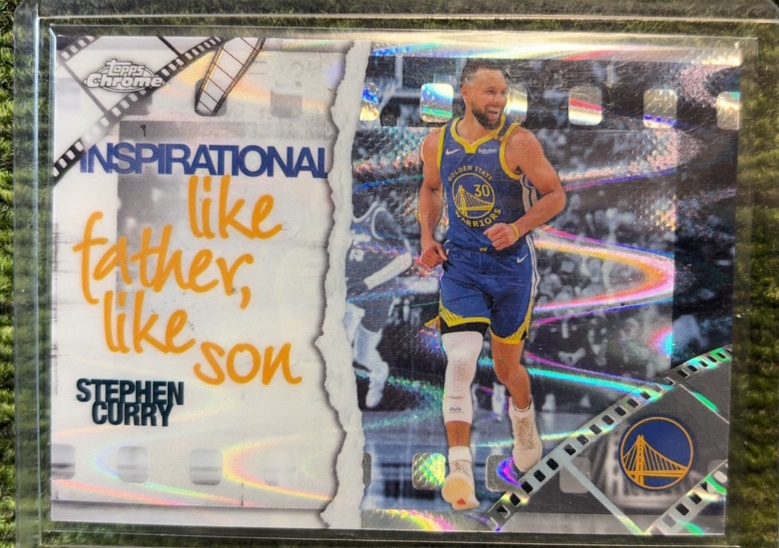 2025-26 Topps Chrome - Inspirational Stephen Curry #IP-2 RayWave Refractor