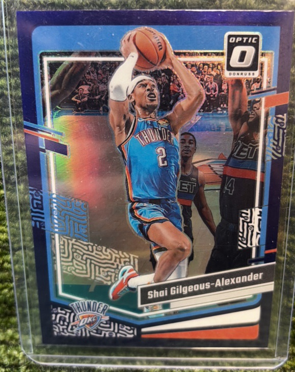 2023-24 Donruss Optic Purple Refractor Shai Gilgeous-Alexander OKC Thunder