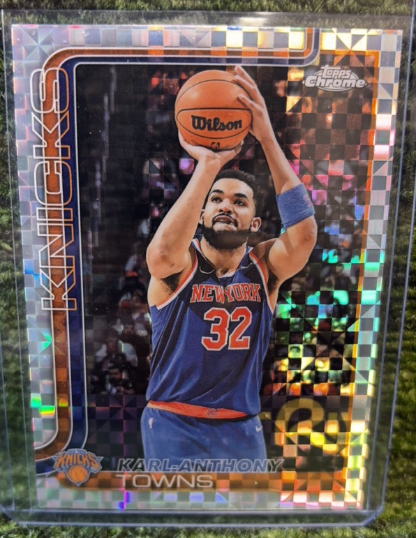 2025 Topps Chrome - Karl-Anthony Towns #179 X-Fractor New York Knicks