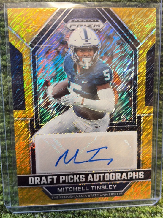 2023 Panini Prizm Draft Picks - Mitchell Tinsley GOLD SHIMMER 15