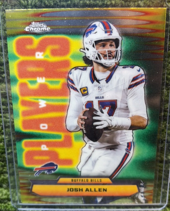 2025 Topps Chrome NFL Josh Allen Power Players #PP-2 Buffalo Bills