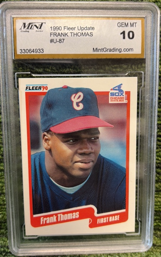 1990 Fleer Update #U-87 Frank Thomas White Sox RC Rookie HOF 10 GEM MINT JB7