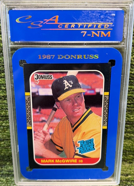 1987 Donruss #46 MARK MCGWIRE CSA 7 NM Oakland Athletics