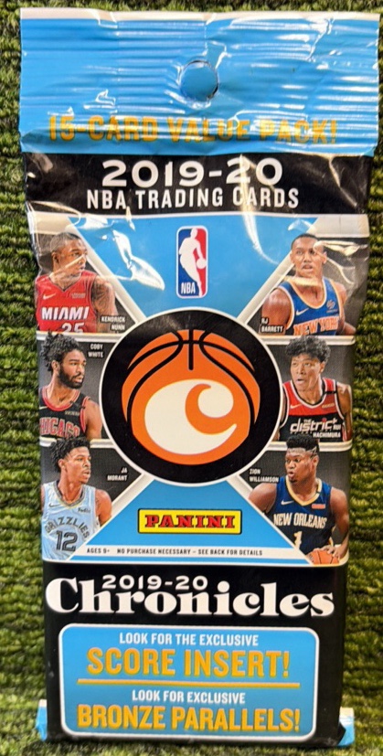 2019-20 Panini Chronicles Basketball Cello Pack Ja Zion LeBron Luka Herro CHANCE