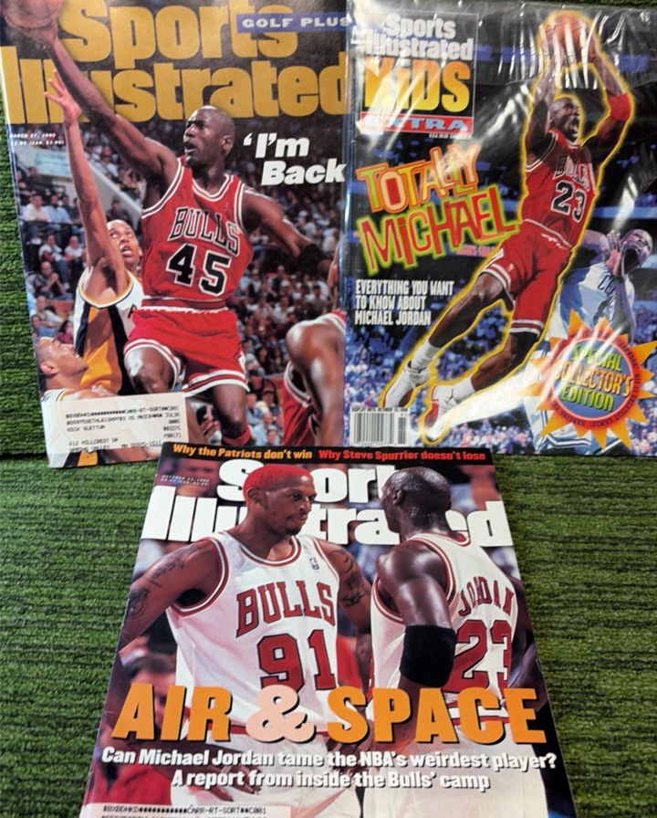 Michael Jordan Magazine Lot of 3  The Goat Sports Illustrated & Sports Illustrated for Kids
