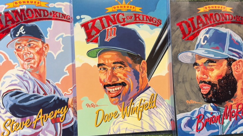 1992 Donruss Diamond Kings 3 Card Lot Steve, Avery, Dave Winfield and Brian McRae 10,000