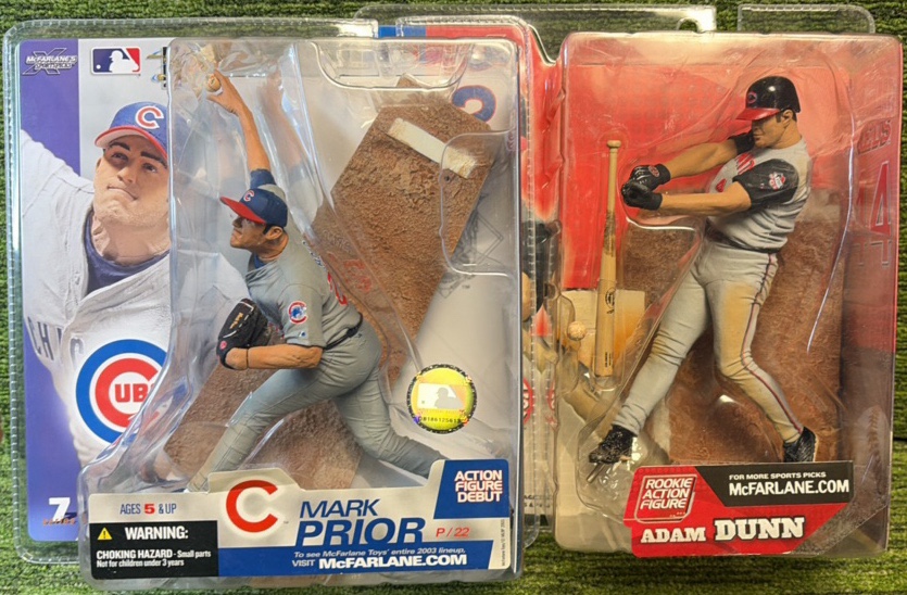 McFarlane MLB Series 7 Chicago Cubs Mark Prior & Adam Dunn Action Figure New