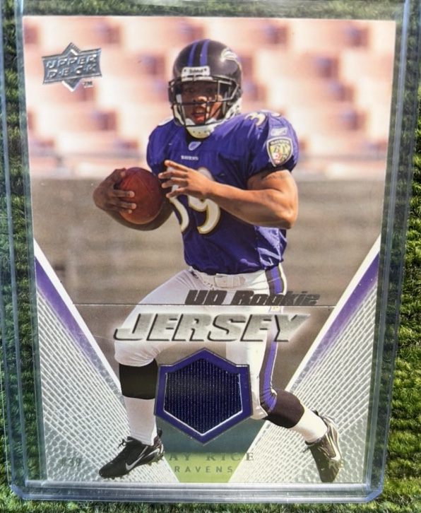 Ray Rice 2008 Upper Deck Football UD Rookie Jersey Patch #UDRJ-RR RC Ravens