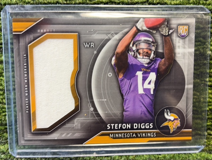 2015 Topps Rookie Jumbo Relic Stefon Diggs #RJR-SD Rookie RC