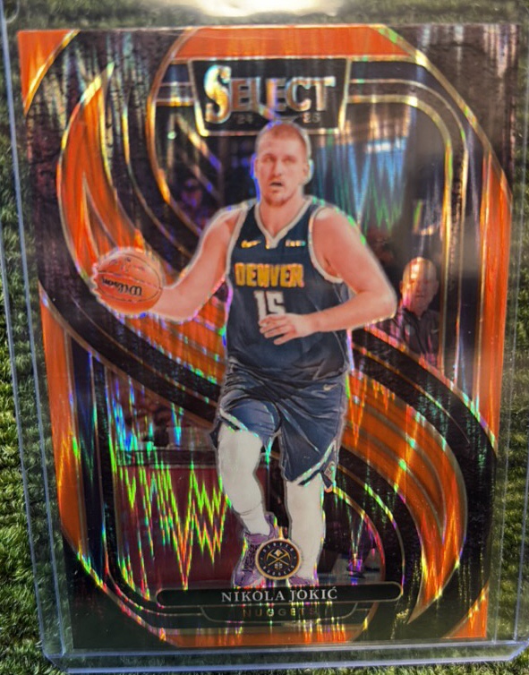 Nikola Jokic 2024-25 Panini Select Premier Orange Flash Prizm #140