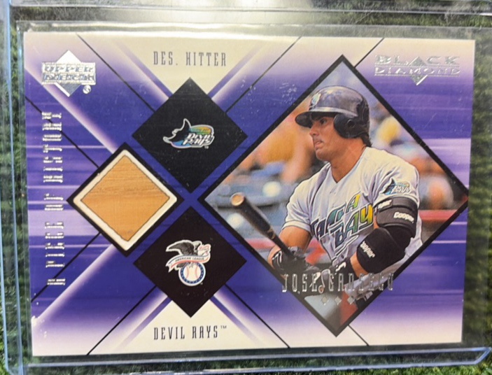 1999 Upper Deck Black Diamond Jose Canseco A Piece of History Game-Used Bat #JC