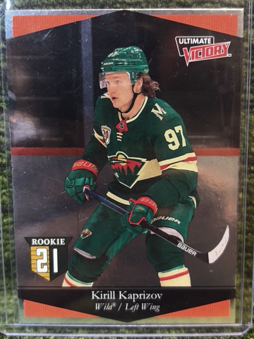 Kirill Kaprizov 2020-21 UD Extended Ultimate Victory Rookie (RC) Minnesota Wild