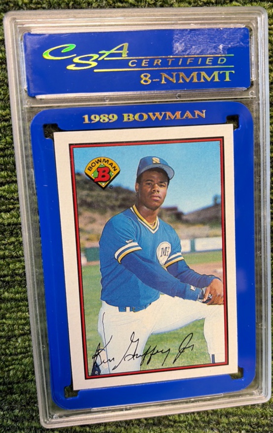 1989 Bowman #220 - Ken Griffey Jr. - Graded 8 - 92 NMMT - Baseball Rookie Card